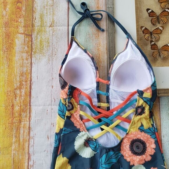 Modcloth The Tereza One-Piece‎ Floral SwimsuitS - Picture 7 of 8